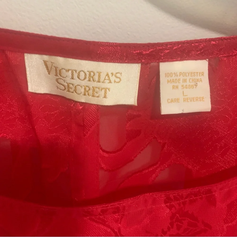 Victoria Secret Vintage Semi Sheer Floral Long Sleeve Blouse - Picture 6 of 13